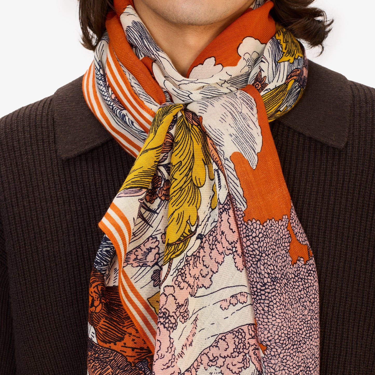 Inouï Editions scarf - Histoire orange