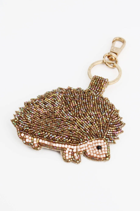 My Doris keyring featuring hand beaded hedgehog.