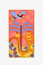 Load image into Gallery viewer, Inoui Editions Mangrove pastel colourful tropical scene on cotton scarf.