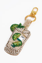 Load image into Gallery viewer, My Doris hand beaded mojito charm keyring.