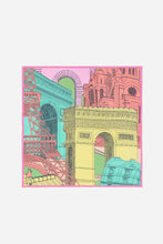 Load image into Gallery viewer, Inoui Editions Paris scarf carre square in pastel.