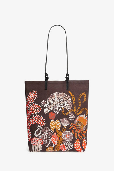 Inoui Editions street bag Jardin de Sirenes in brown.