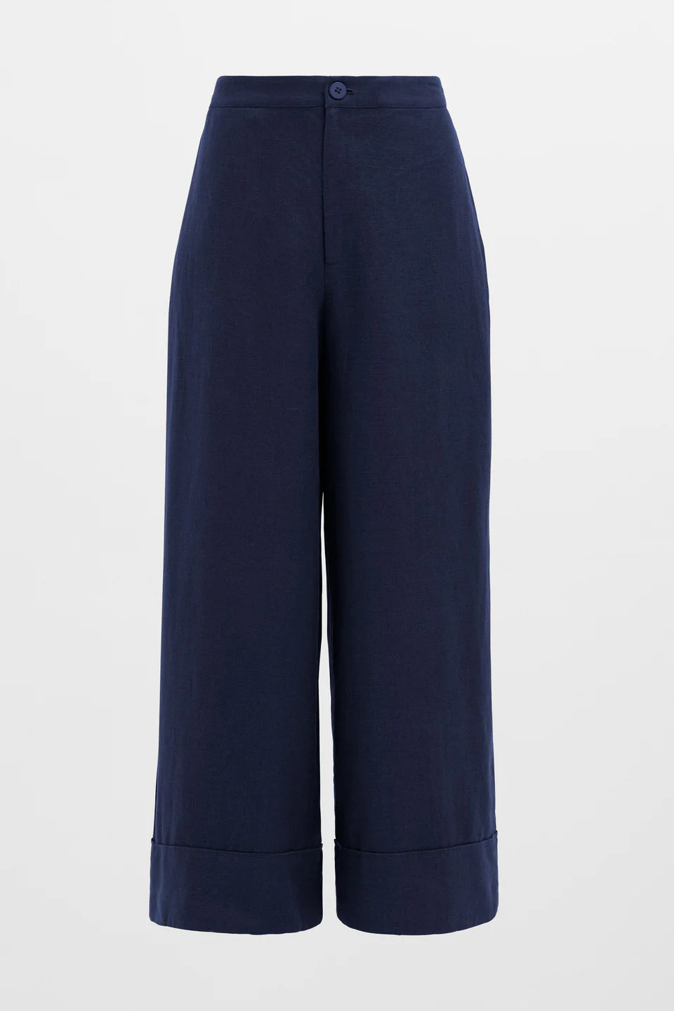 Elk Anneli light linen pants in moonlight navy blue.