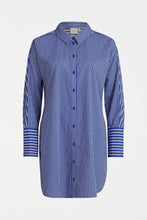 Load image into Gallery viewer, Elk Ligne blue and white stripe long sleeved shirt.