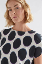 Load image into Gallery viewer, Elk the Label Ero black and white spot print circle sleeve viscose top.