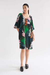 Elk Foljer shift dress in reflections print.