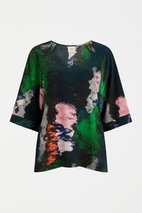 Elk Foljer top in reflections print.