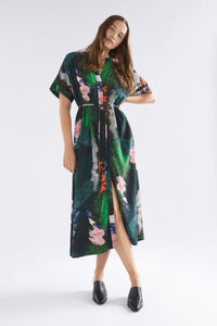 Elk Malo shirt dress in reflections print.