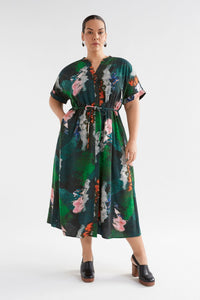 Elk Malo shirt dress in reflections print.