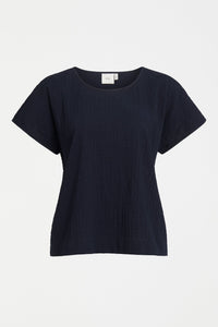 Elk huvet top in new navy.