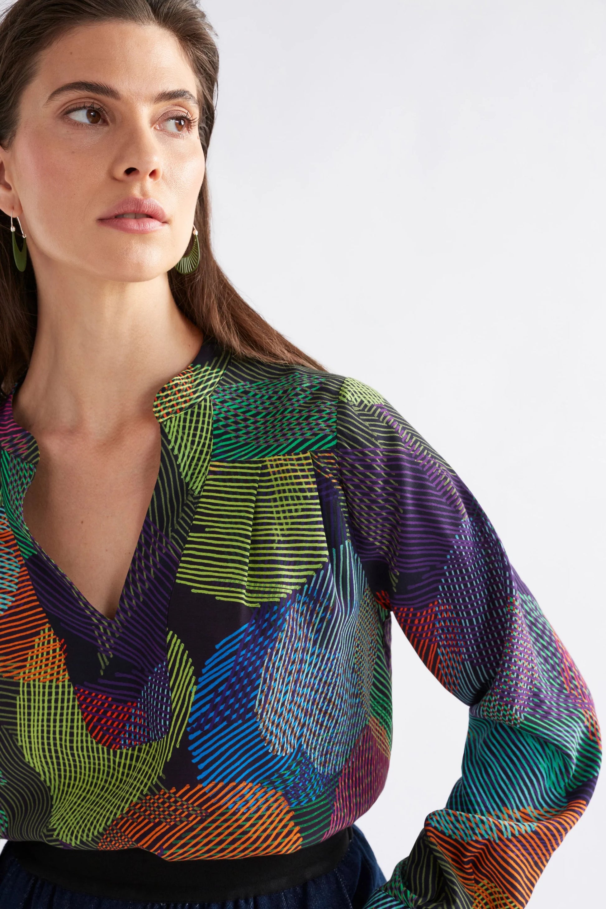 Elk Maar Ombra print long sleeve top.