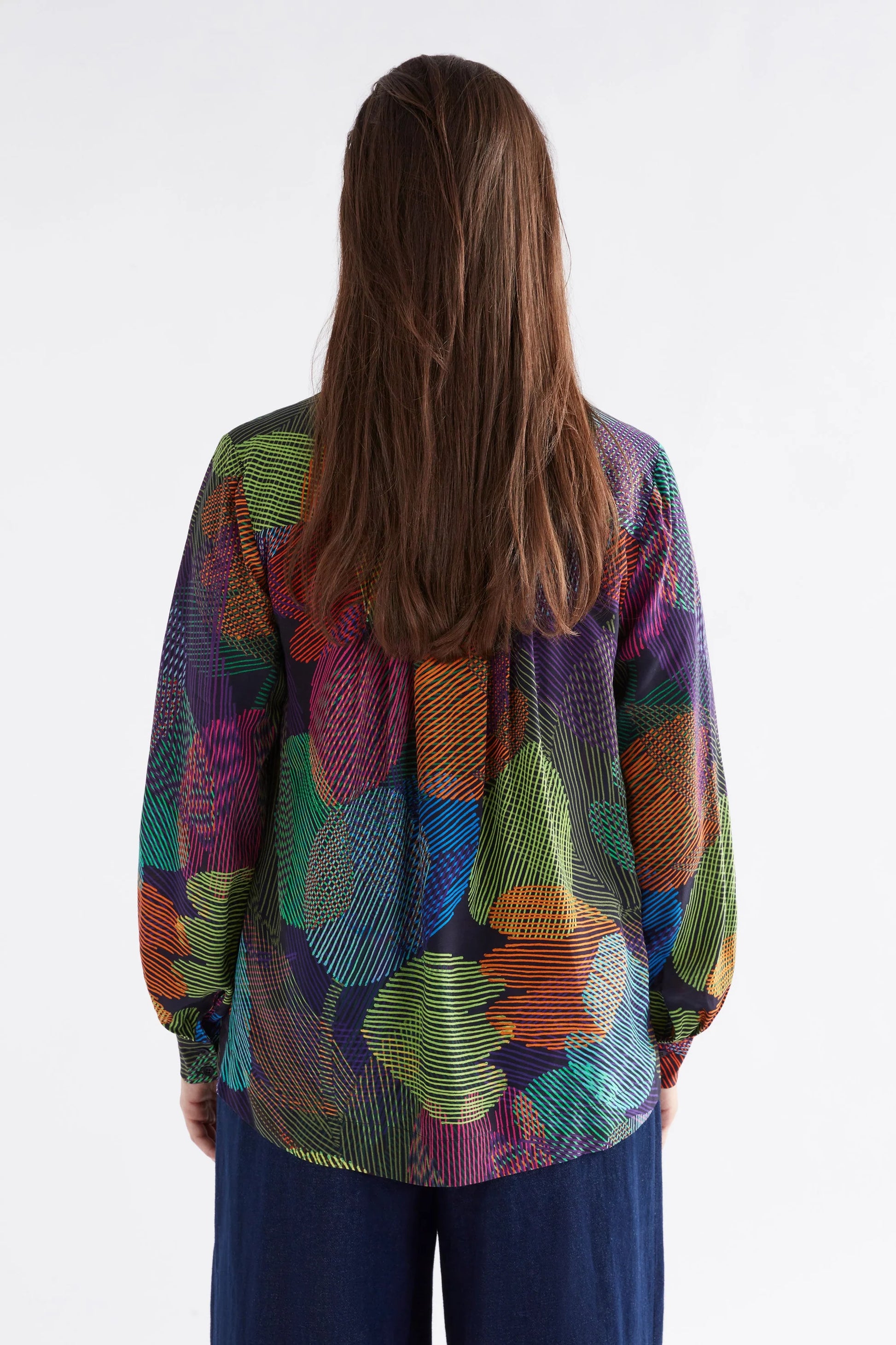 Elk Maar Ombra print long sleeve top.