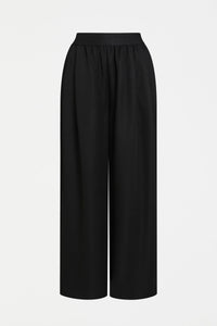 Elk Sepp pants in black, with elastic waist.