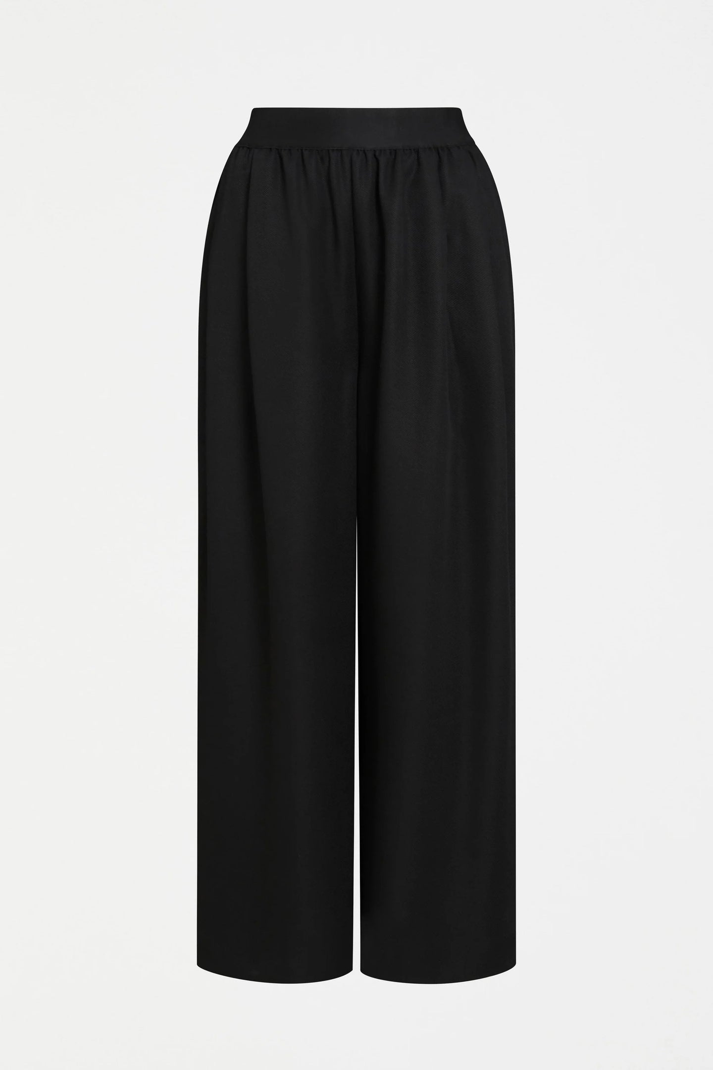 Elk Sepp pants in black, with elastic waist.