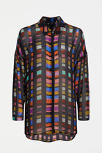 Load image into Gallery viewer, Elk Eir sheer shirt in Tessela print.