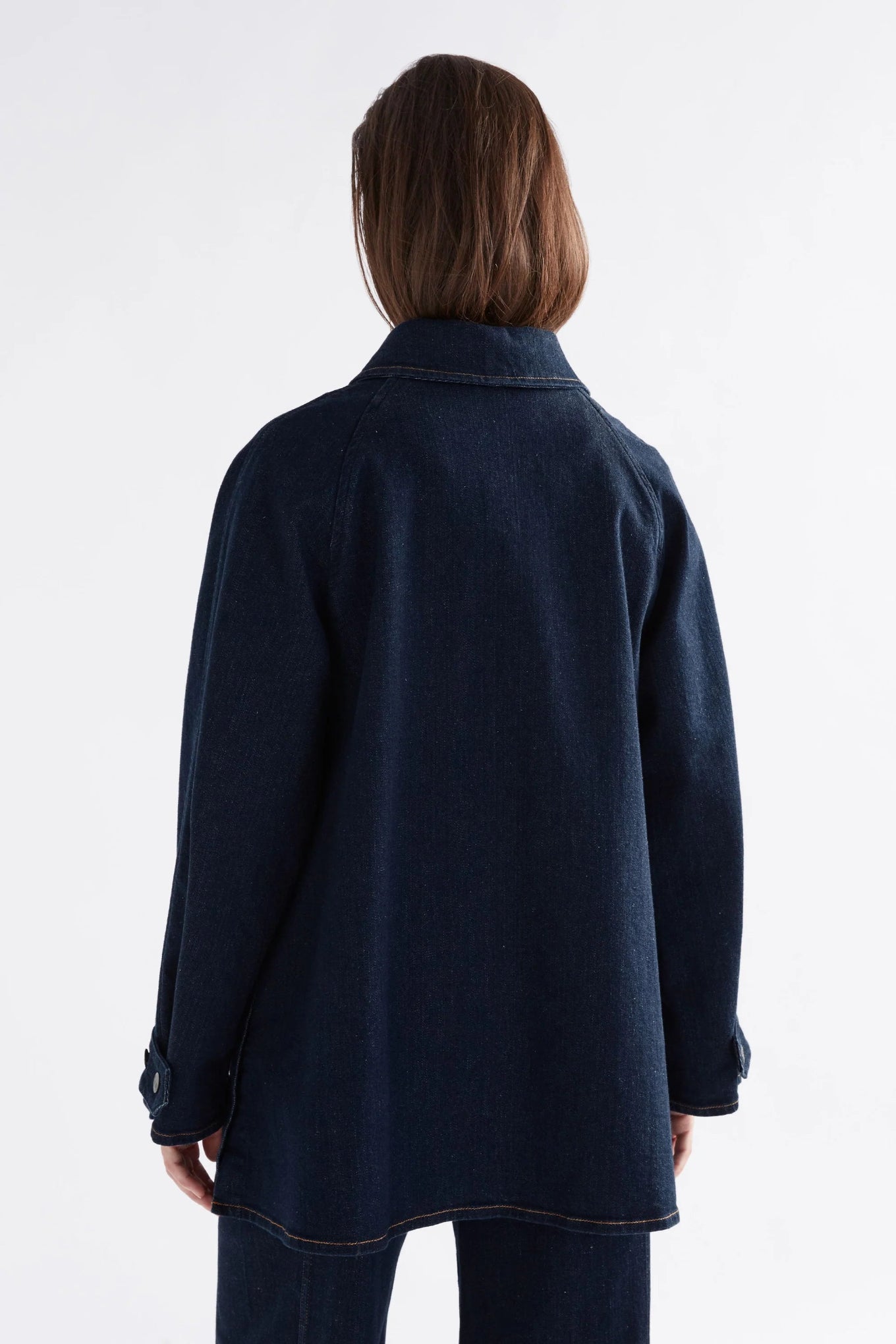 Elk Myes jacket dark denim A-line