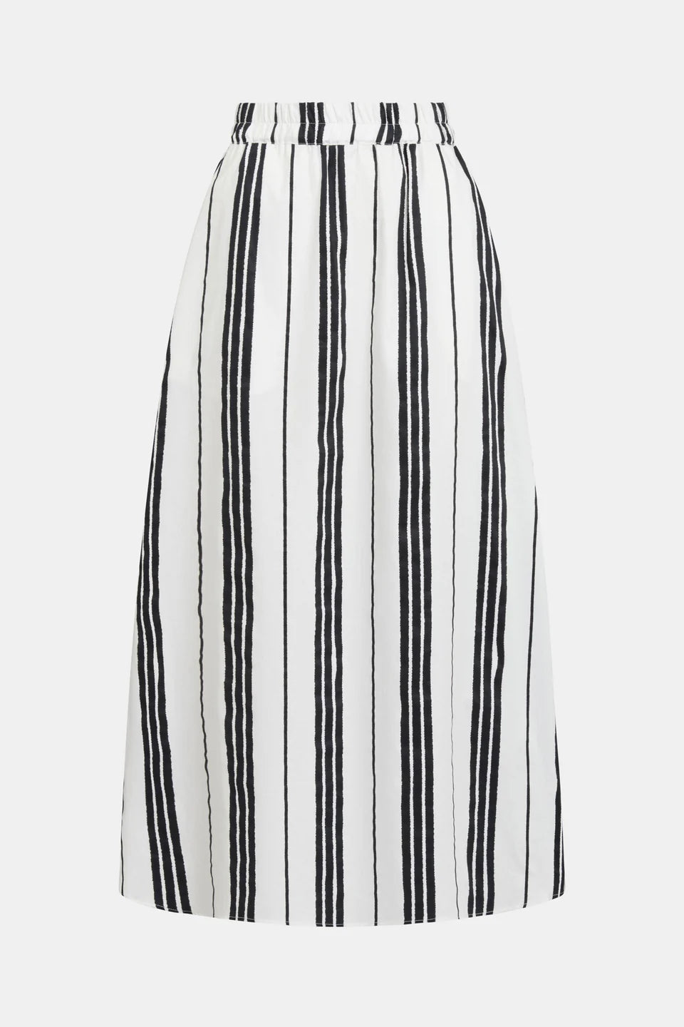 Elk organic cotton Fez skirt white with black stripes.
