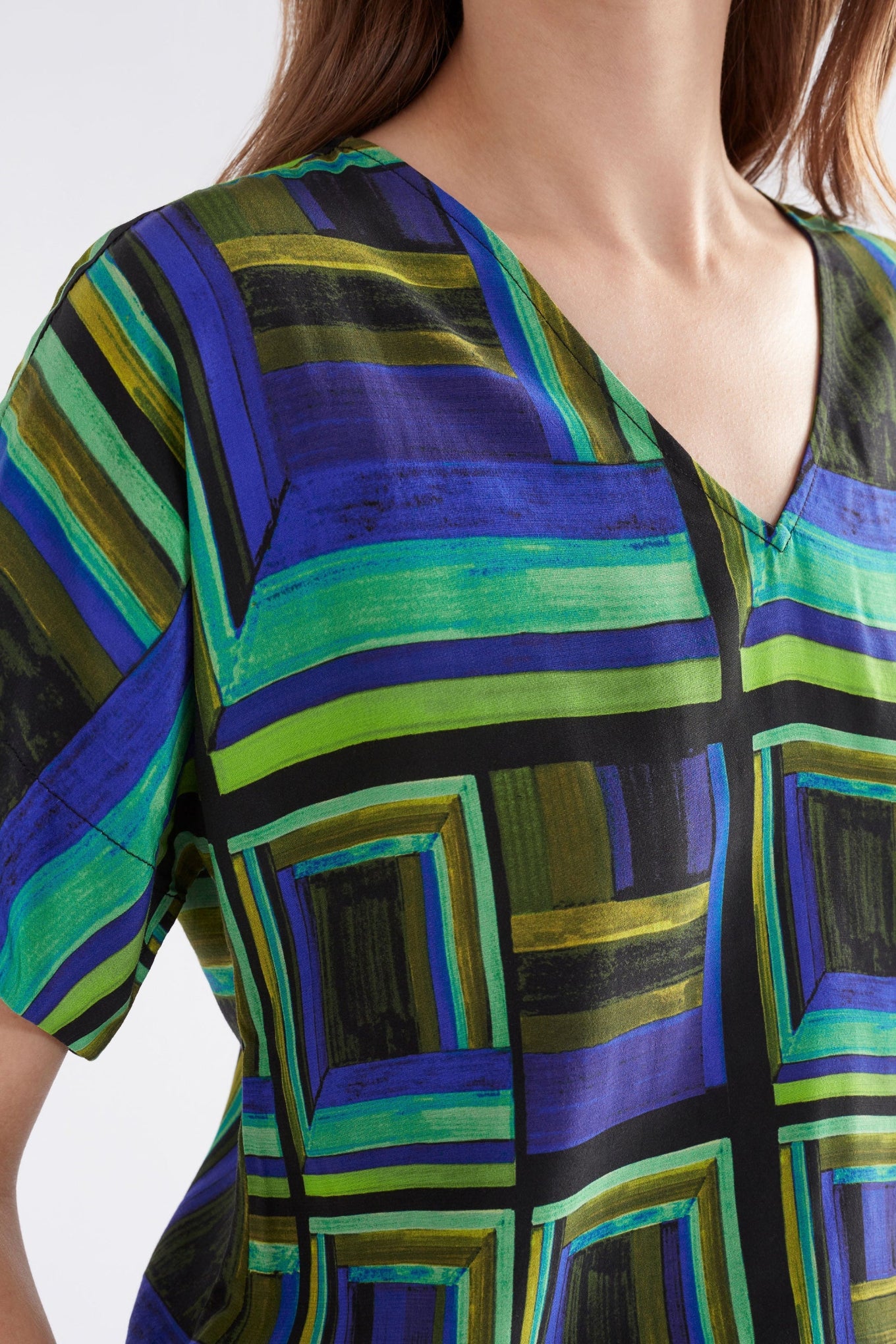 Elk Ideell viscose top in Salone print.