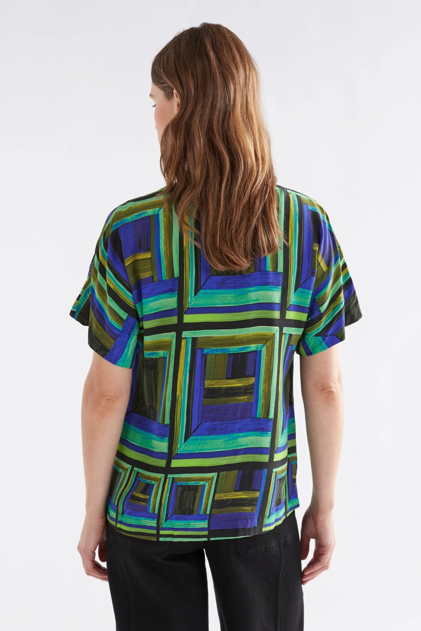 Elk Ideell viscose top in Salone print.