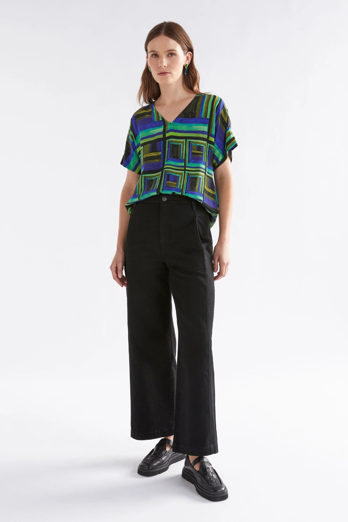 Elk Ideell viscose top in Salone print.