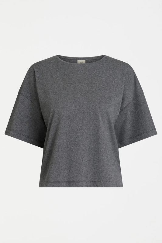 Elk organic cotton Kovaa tshirt in charcoal grey.