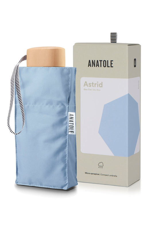 Anatole folding micro-umbrella - Astrid sky blue