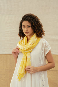 Dve jamdani scarf - sun