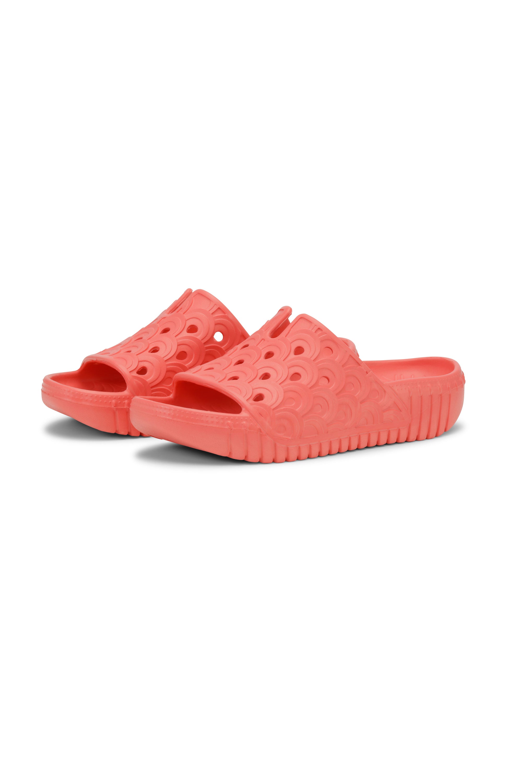Ilse Jacobsen Birch EVA slide sandal in Dubarry coral.