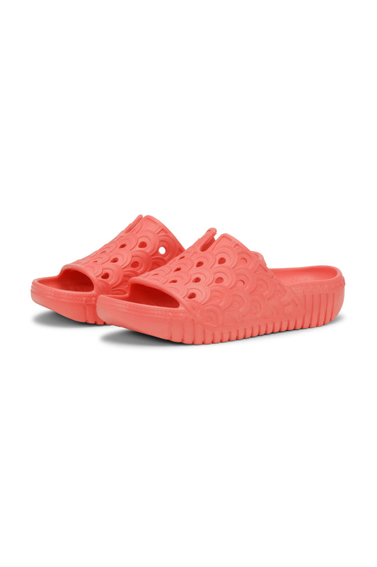 Ilse Jacobsen Birch EVA slide sandal in Dubarry coral.