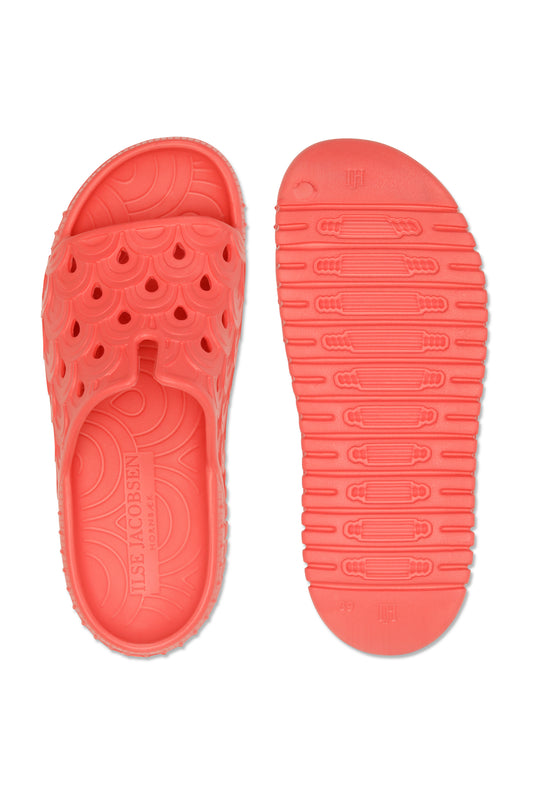 Ilse Jacobsen Birch EVA slide sandal in Dubarry coral.