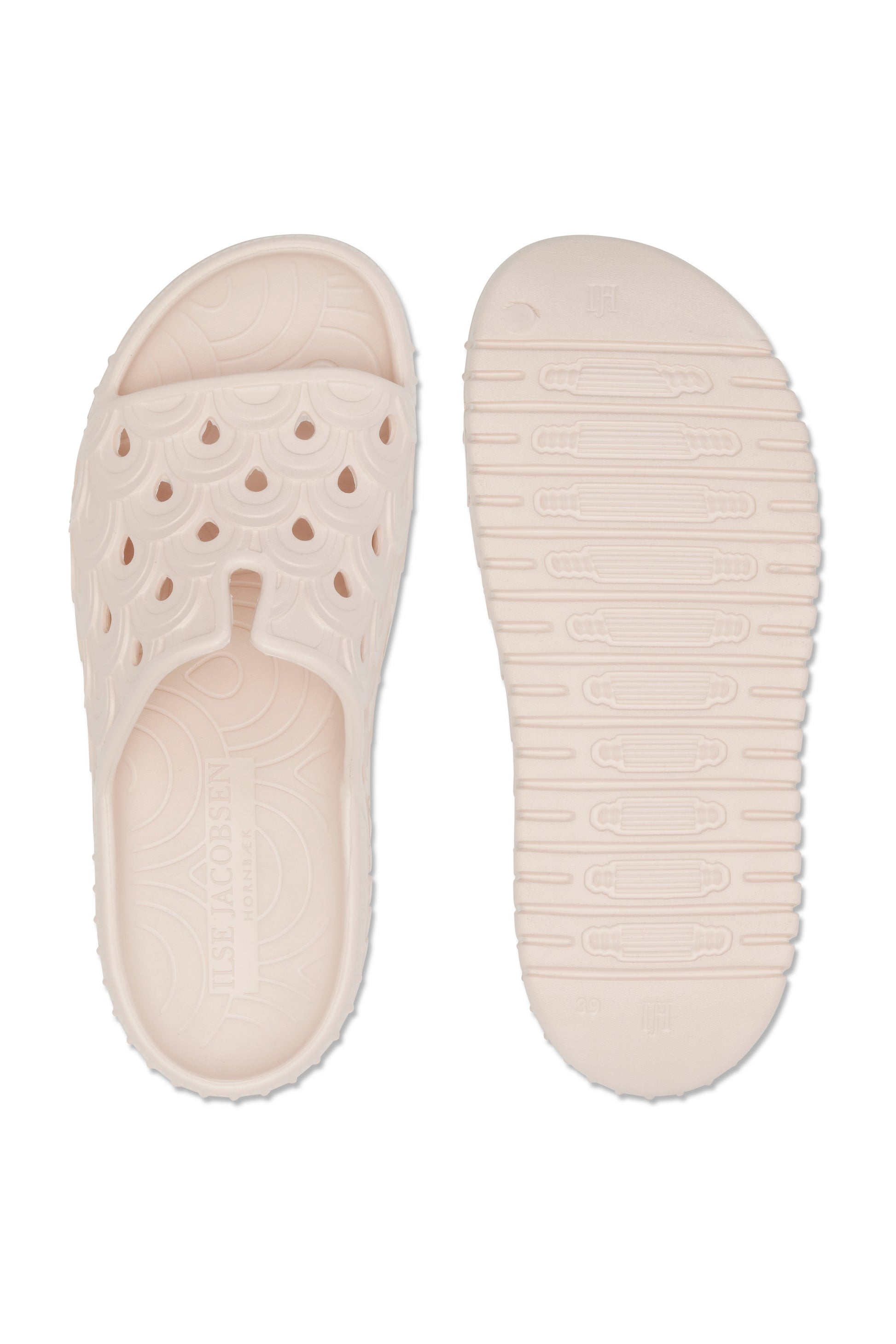 Ilse Jacobsen Birch EVA slide sandal in Lotus light pink.