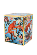 Load image into Gallery viewer, Fragonard limited edition Bois dansant patchouli candle featuring a monkey in the trees.