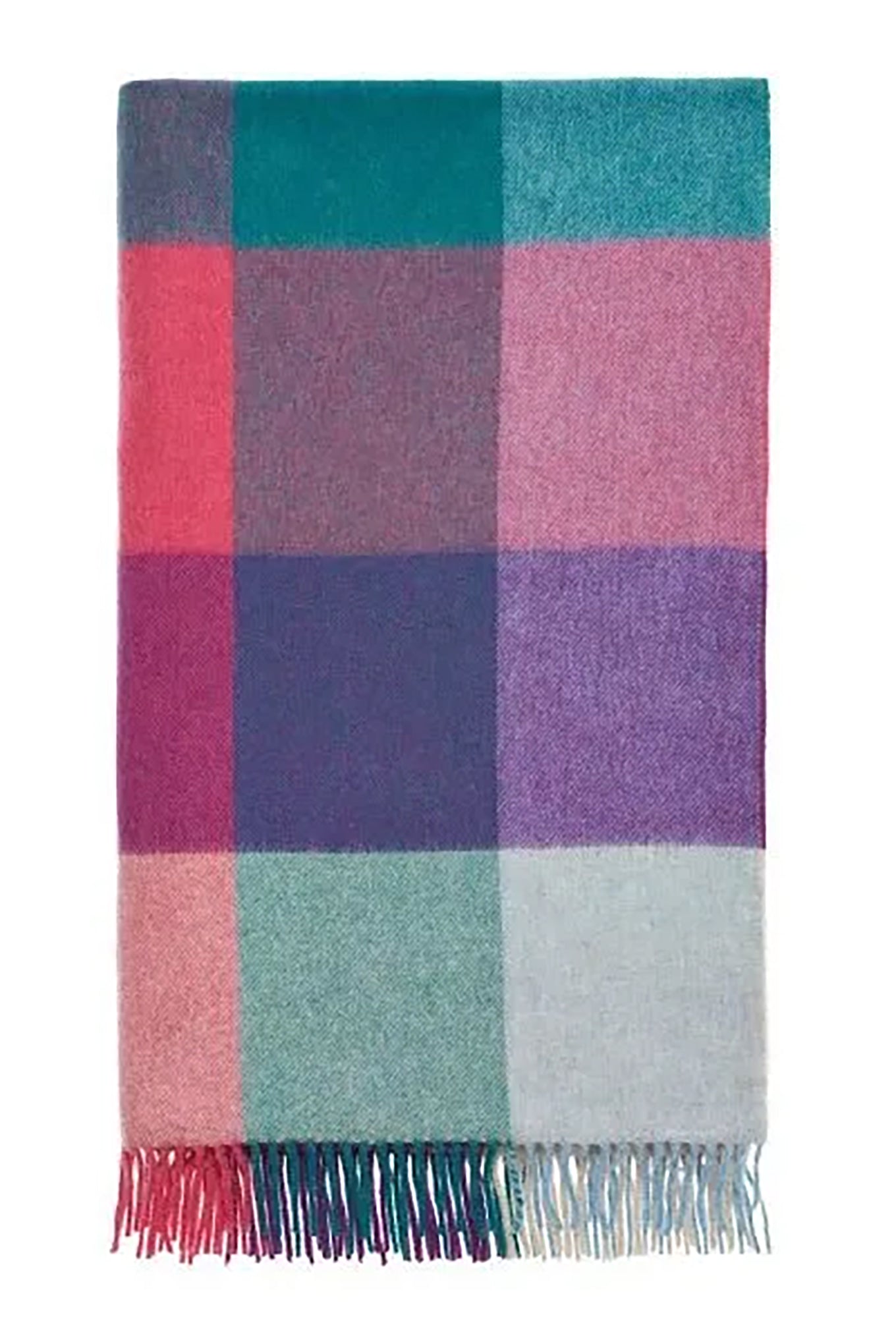 Bronte by Moon St Davids throw - Lavender / Teal