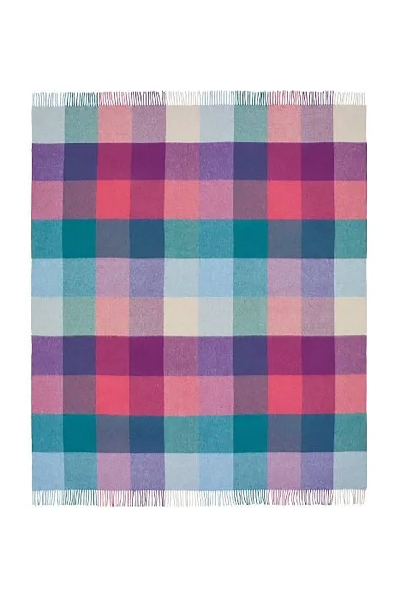 Bronte by Moon St Davids throw - Lavender / Teal