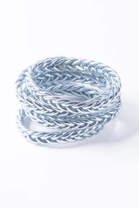 Buddhist bracelets silver braid.