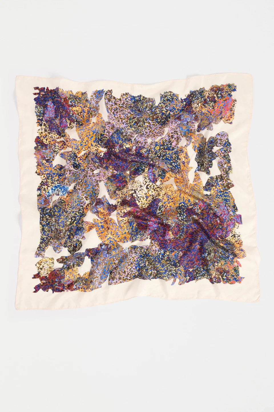 Elk Lantis print pure silk scarf.