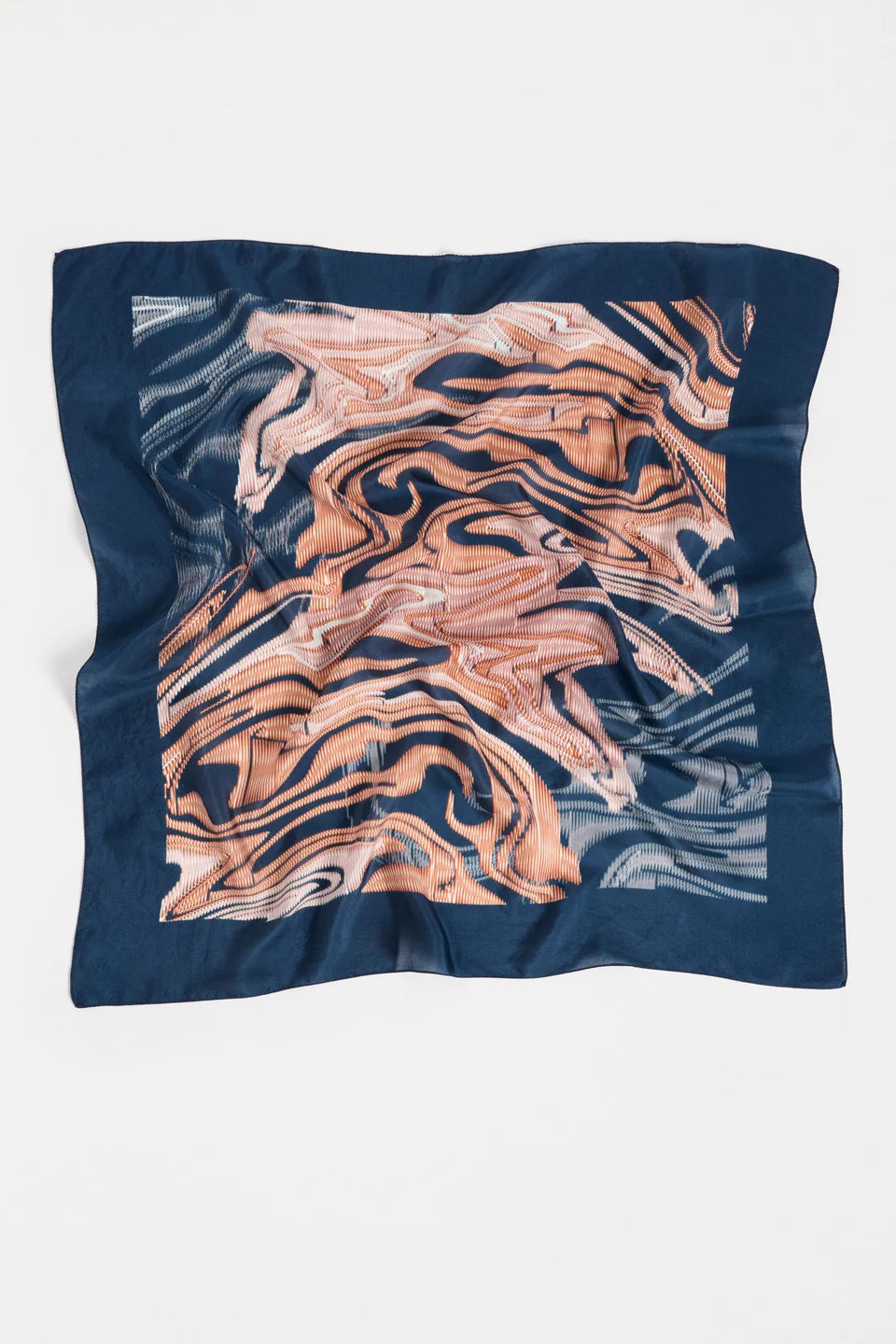 Elk Brandr print square scarf in pure silk.