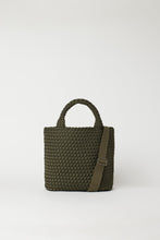 Load image into Gallery viewer, Andreina handwoven Ciudad tote crossbody bag in army green.