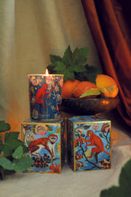 Load image into Gallery viewer, Fragonard limited edition Bois dansant patchouli candle featuring a monkey in the trees.