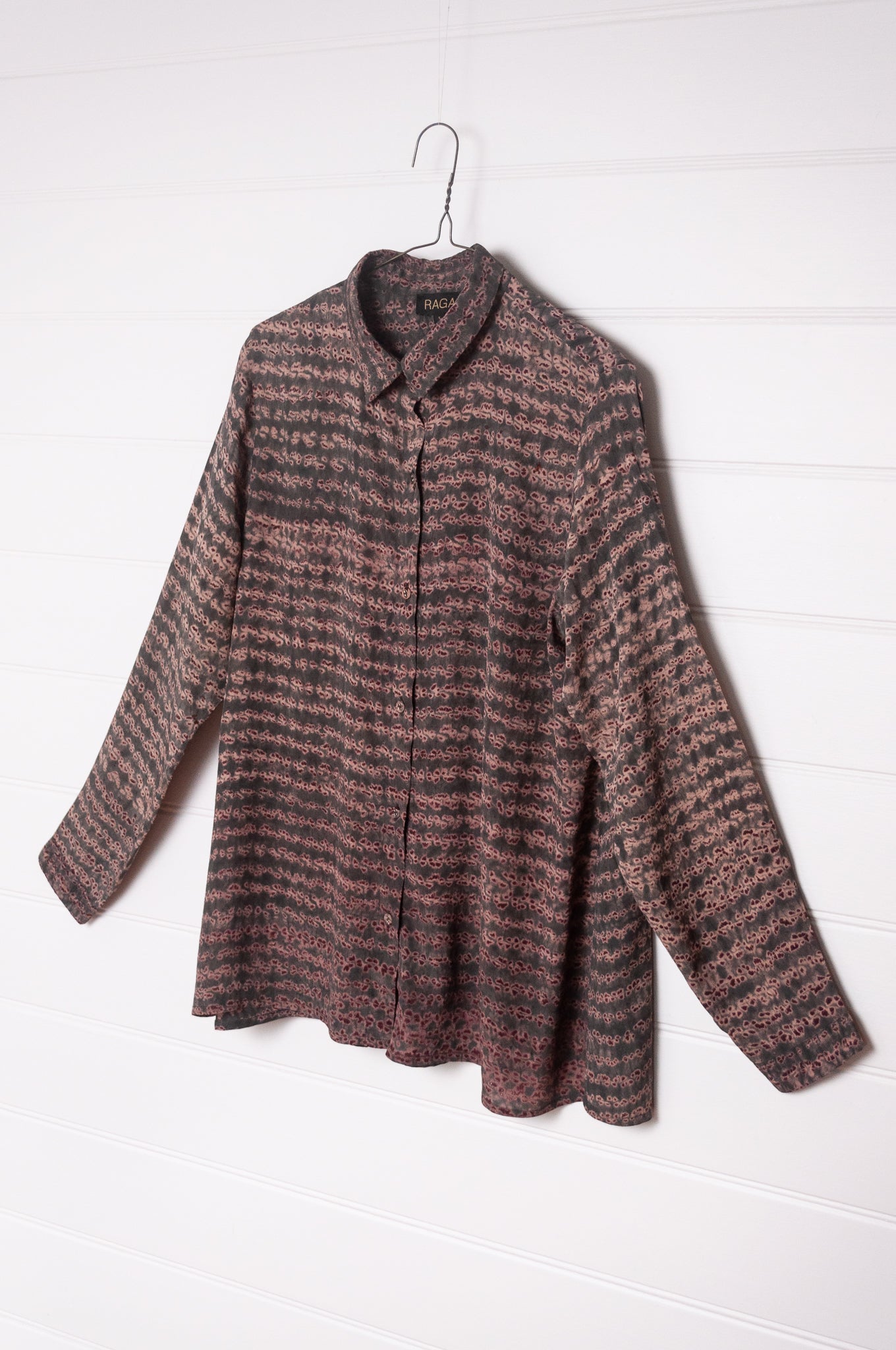 Raga Rasha shirt - petrol shibori