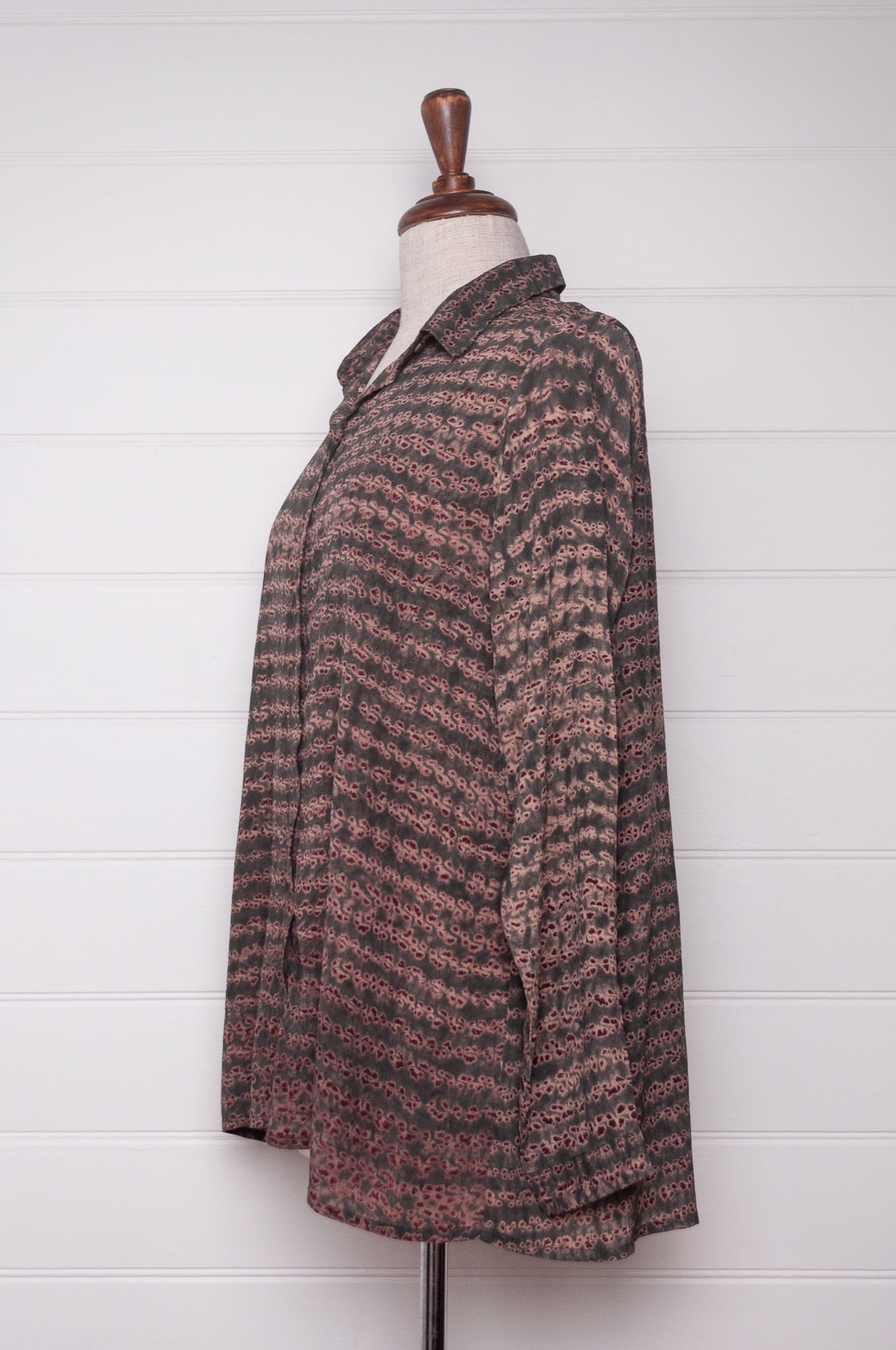 Raga Rasha shirt - petrol shibori