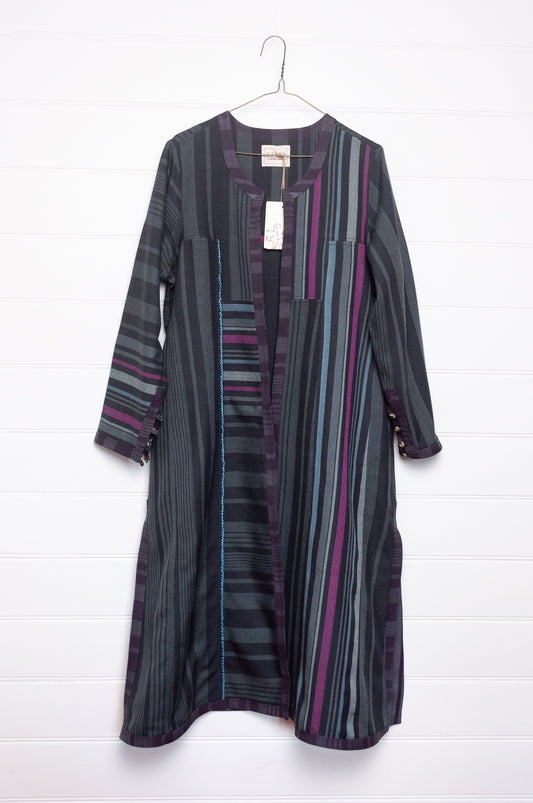 Manan Thena reversible jacket - charcoal