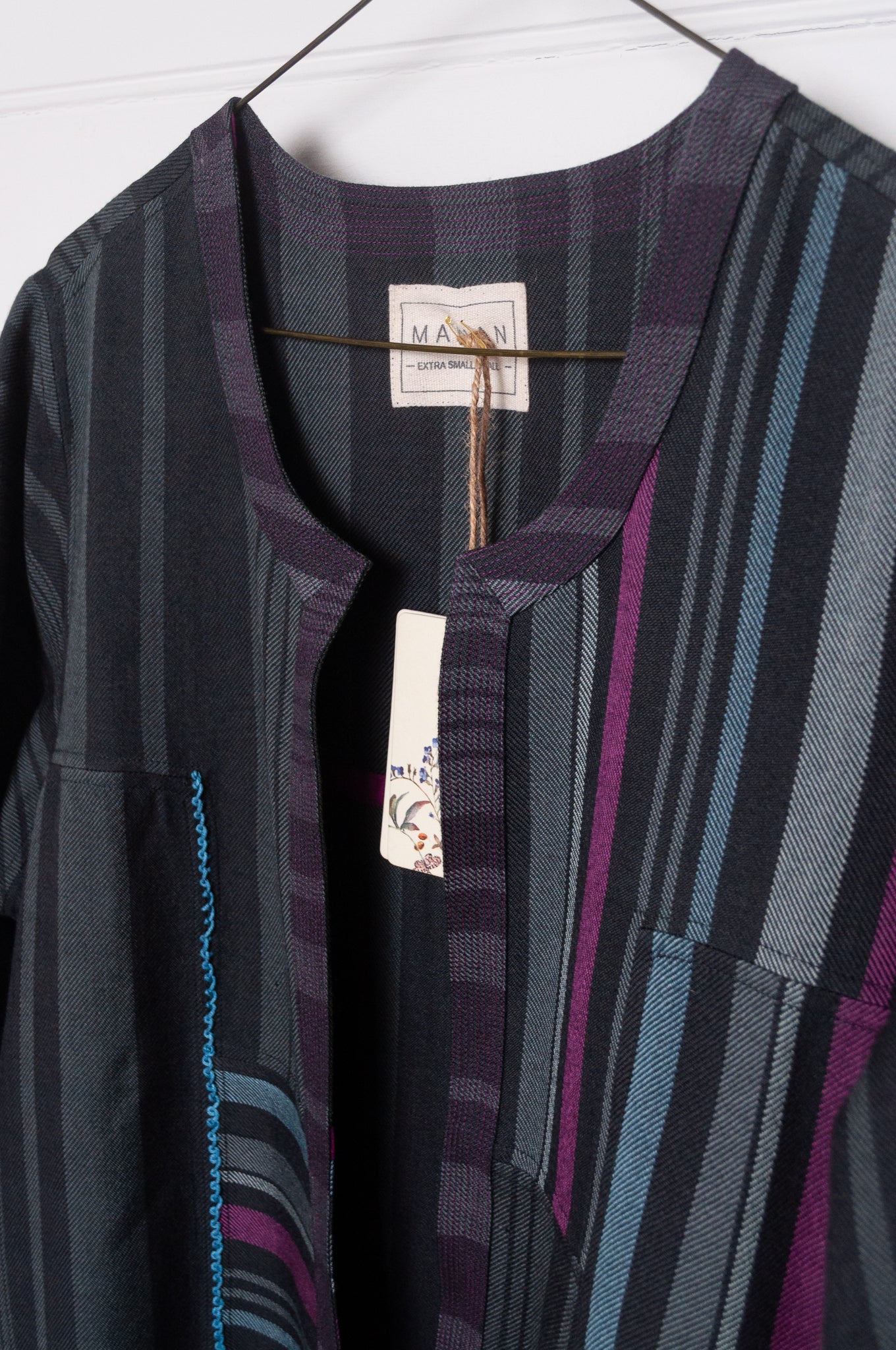 Manan Thena reversible jacket - charcoal