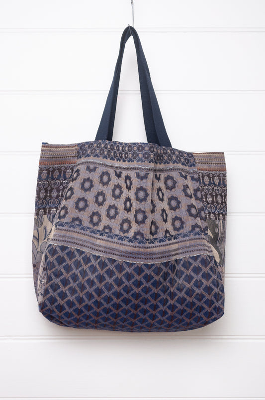 Létol bag - Gontrand bleu chocolat (medium)