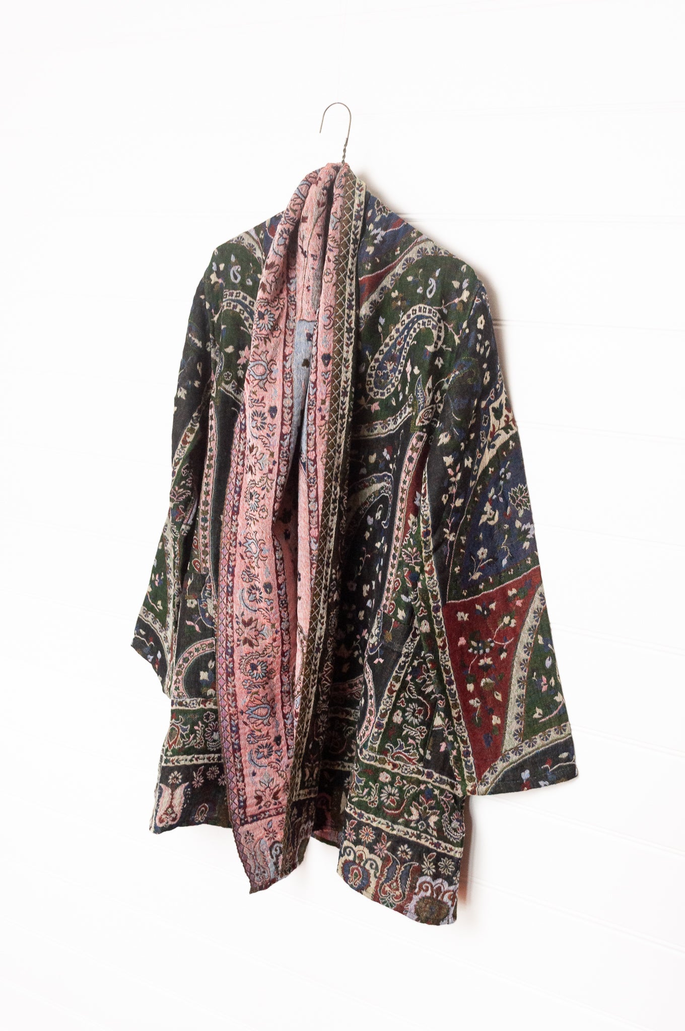 Manan Kami reversible wool jacket - Jewel paisley