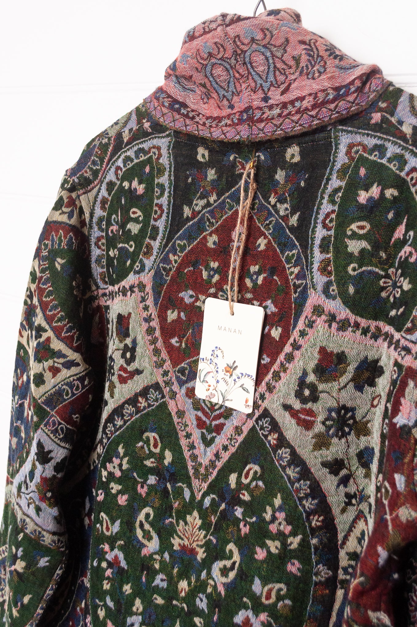 Manan Kami reversible wool jacket - Jewel paisley