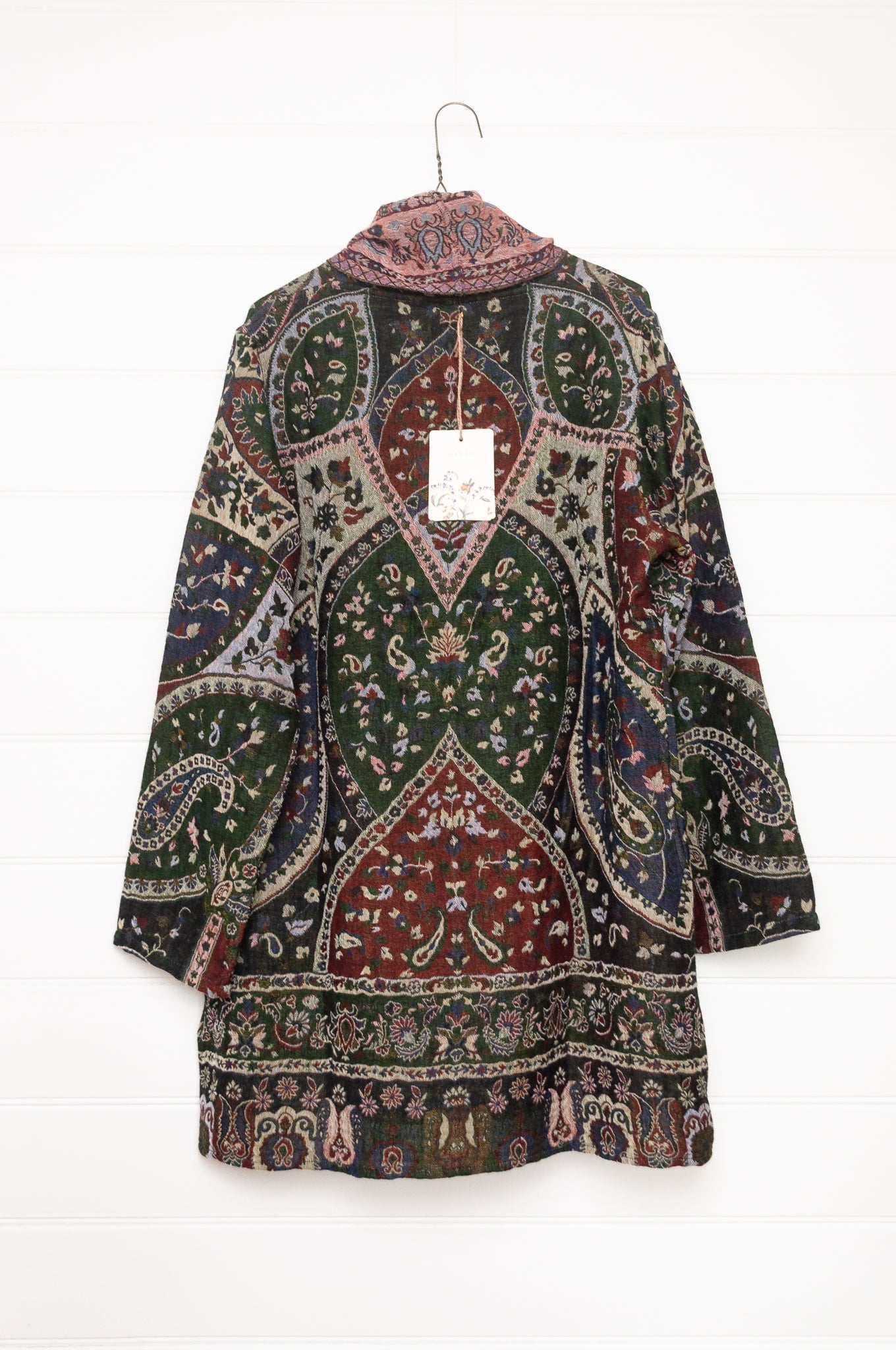 Manan Kami reversible wool jacket - Jewel paisley