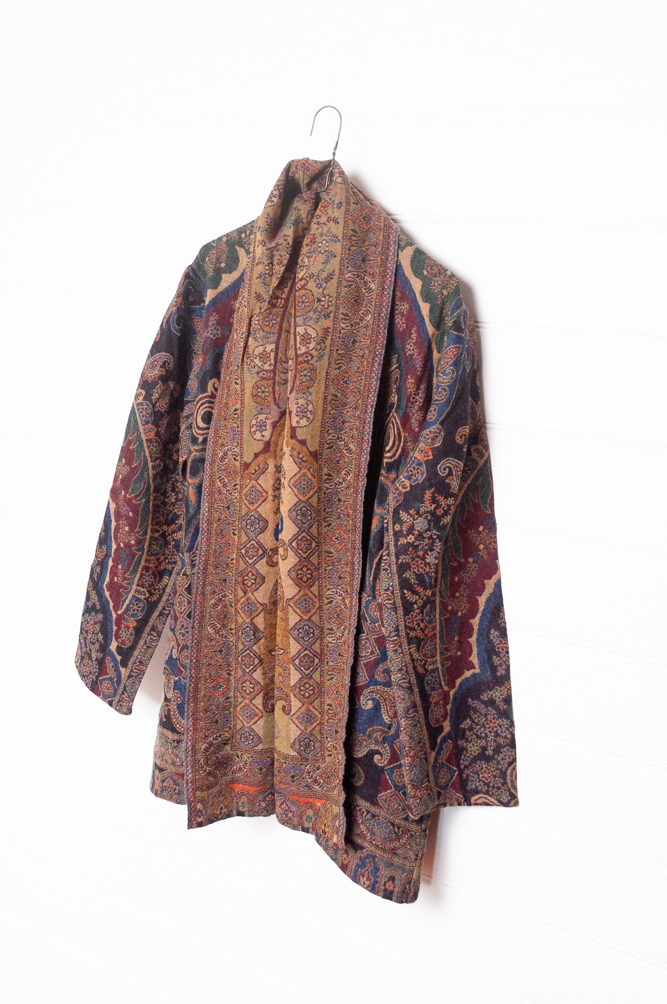 Manan Kami reversible wool jacket - Mahana jewel