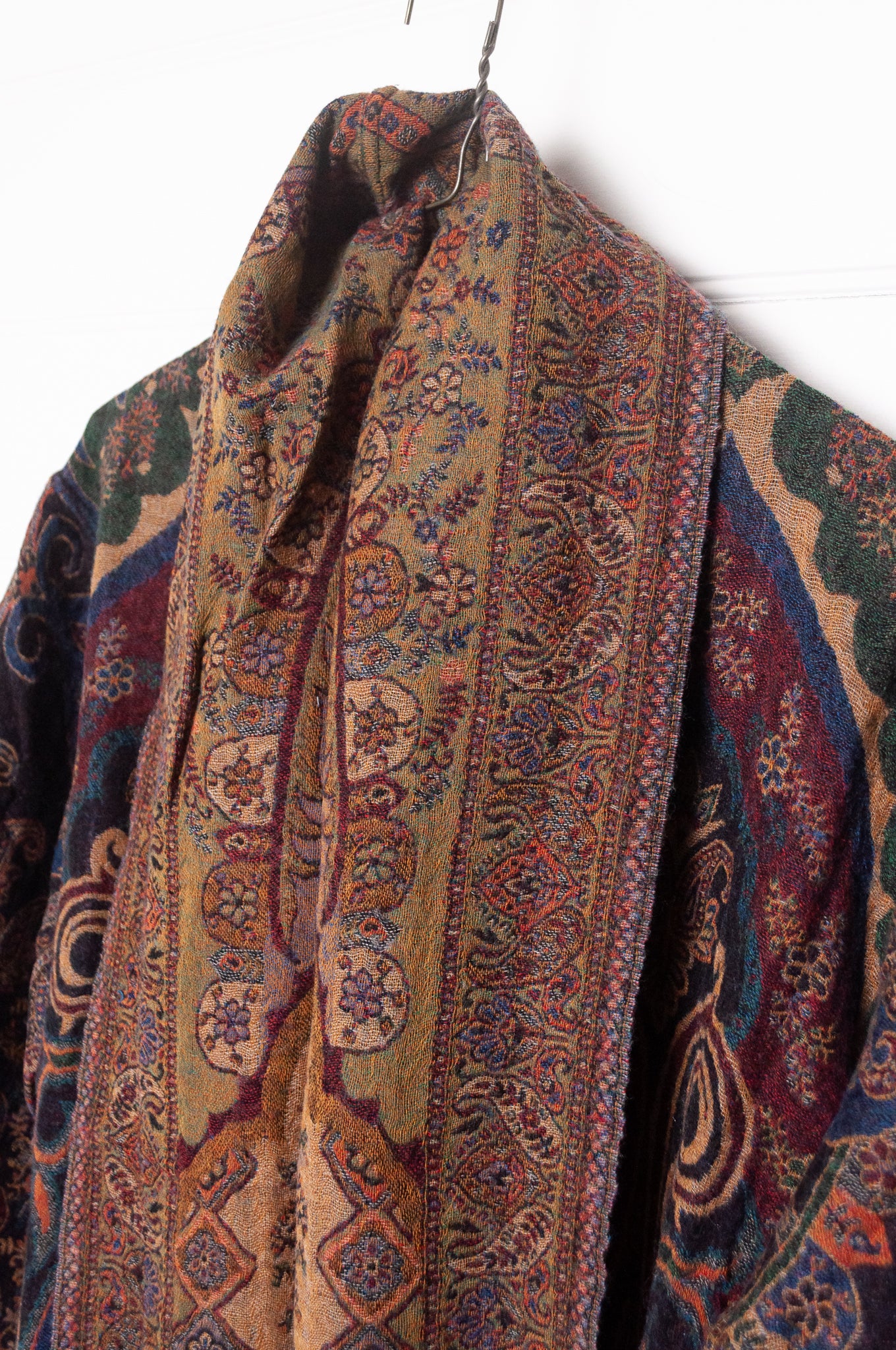 Manan Kami reversible wool jacket - Mahana jewel