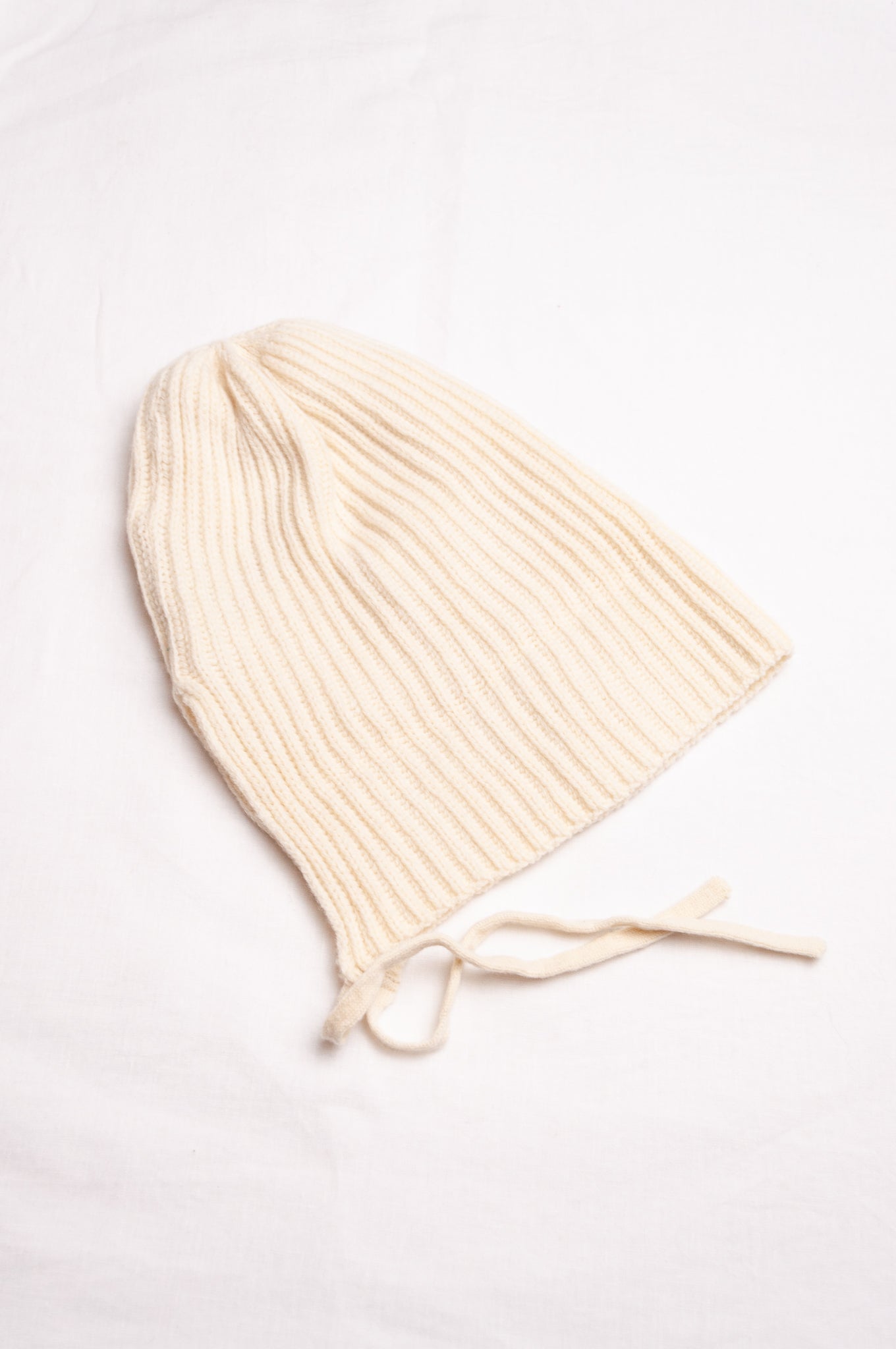PCNQ pure wool ivory beanie bonnet.